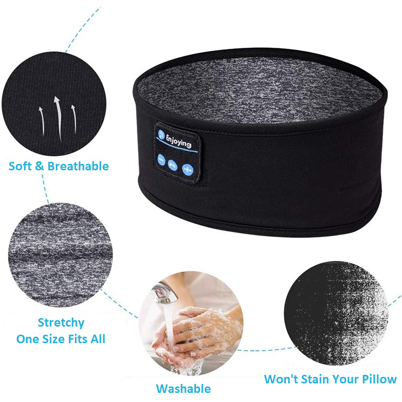 The AudioBandz wireless headphones band is perfect for a workout, a peaceful night's sleep or to make everyday tasks more enjoyable!