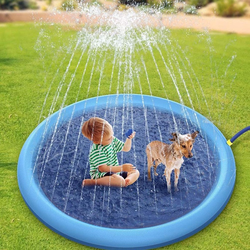 AquaFun Splash Pad - The Ultimate Aquatic Adventure for Dogs and Kids