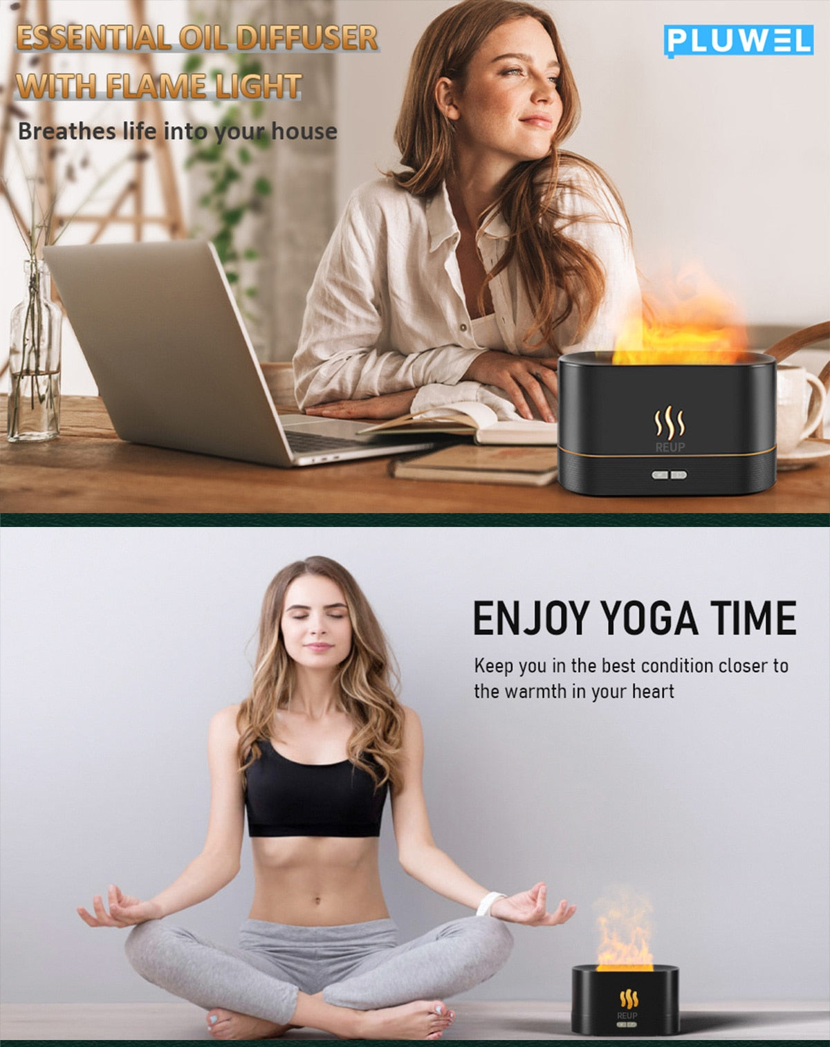 The Tranquil Flame - a Noiseless Aroma Diffuser and Humidifier
