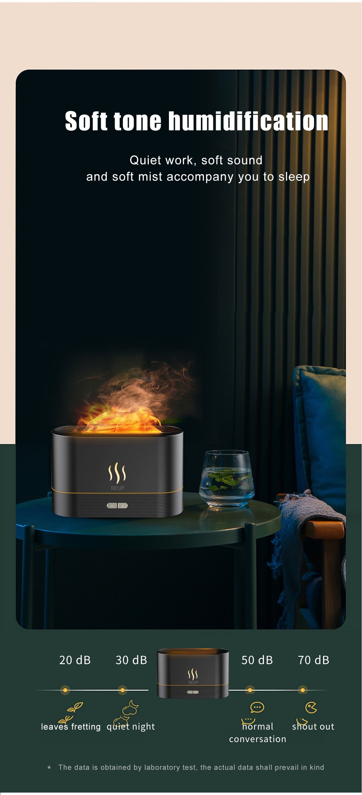 The Tranquil Flame - a Noiseless Aroma Diffuser and Humidifier