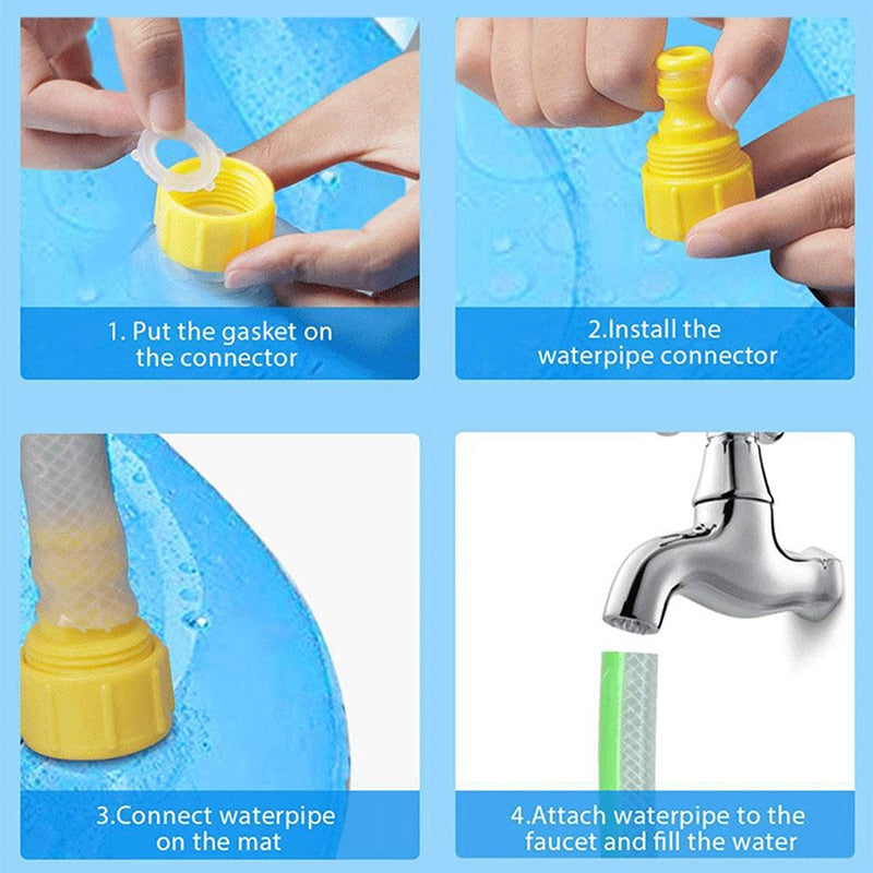 AquaFun Splash Pad - The Ultimate Aquatic Adventure for Dogs and Kids