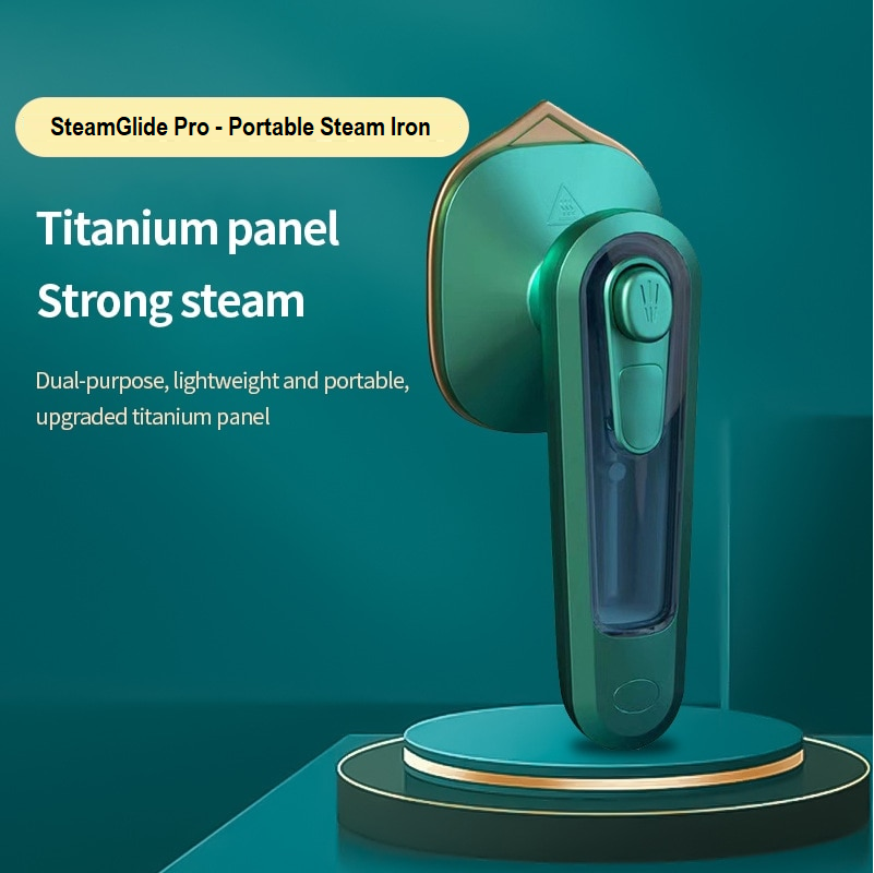 SteamGlide Pro: Your Compact and Versatile Mini Iron and Clothes Steamer - A Great Travel Companion!