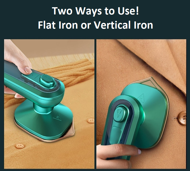 SteamGlide Pro: Your Compact and Versatile Mini Iron and Clothes Steamer - A Great Travel Companion!