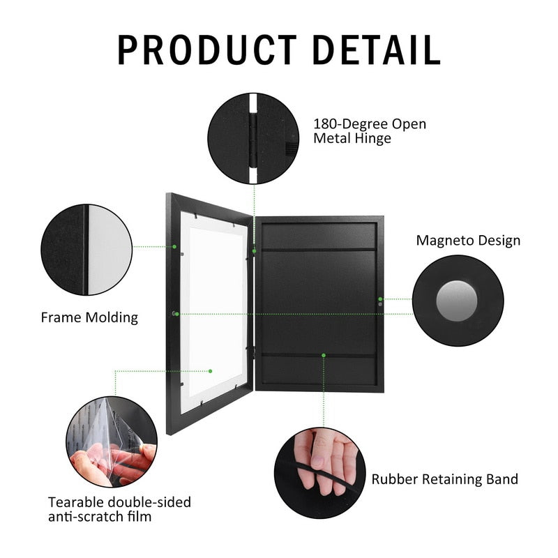 Kids Interchangeable Artwork Picture Storage Frame
