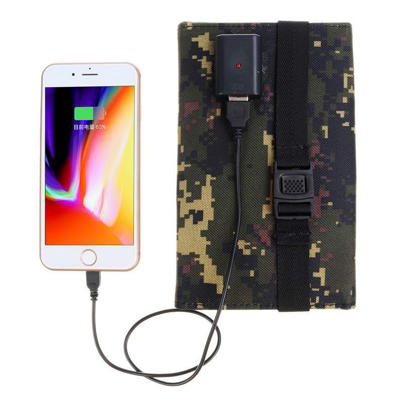 Charge your Devices While on the Go with the Foldable Solar Panel 5V 20W Power Bank Charger for Cellphone