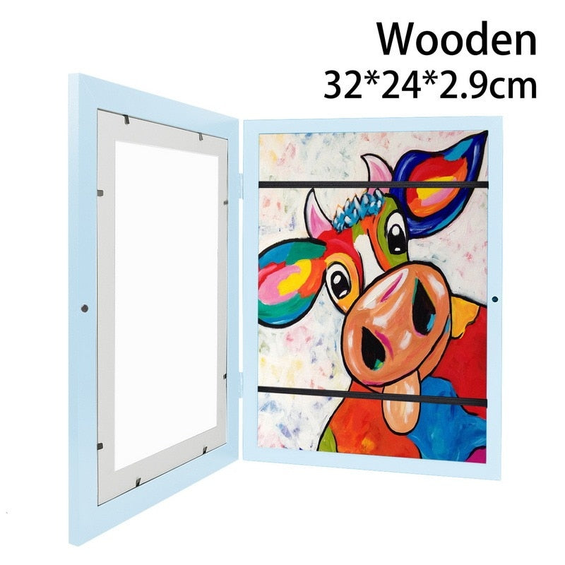 Kids Interchangeable Artwork Picture Storage Frame