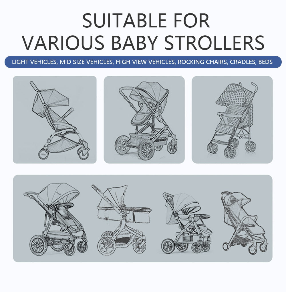 Protect your little one from mosquito bites with the BugShield Baby Stroller Mosquito Net!