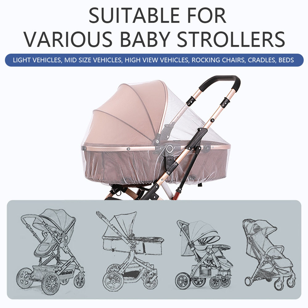 Protect your little one from mosquito bites with the BugShield Baby Stroller Mosquito Net!