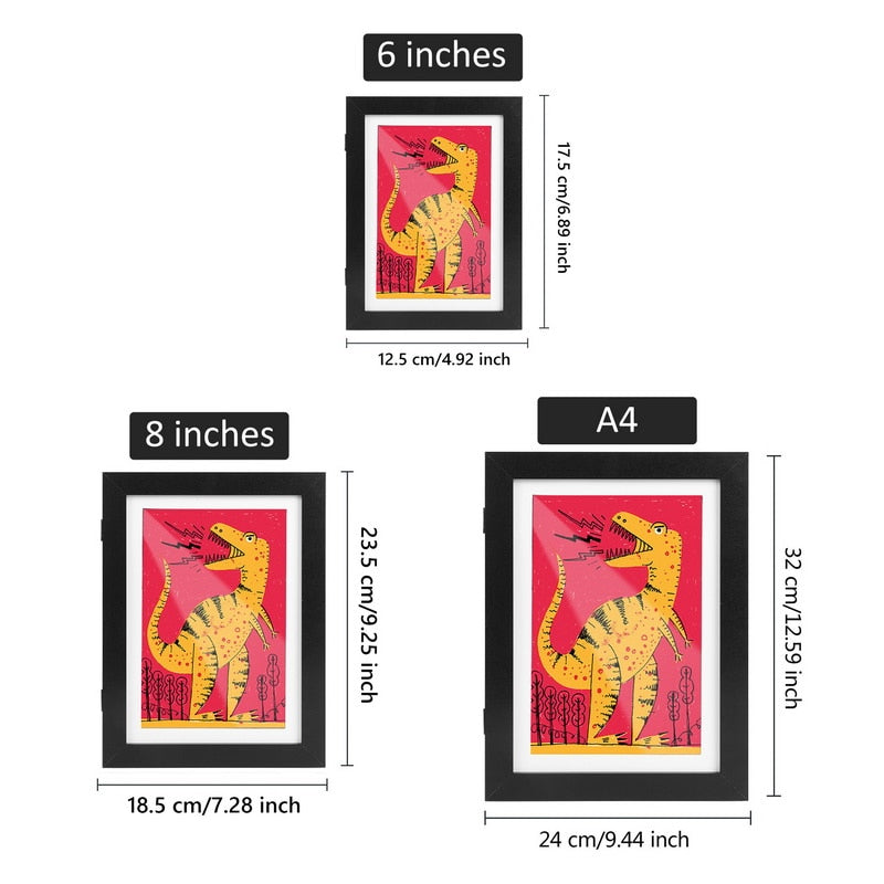 Kids Interchangeable Artwork Picture Storage Frame