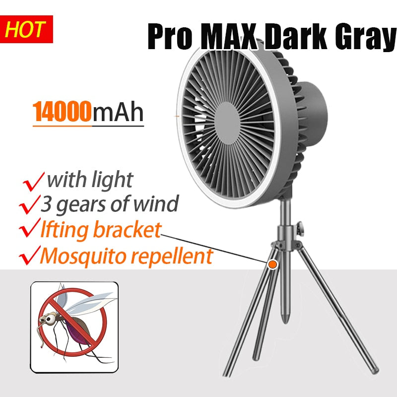 Get the Upgraded ProMax Rechargeable Portable Fan with Light!