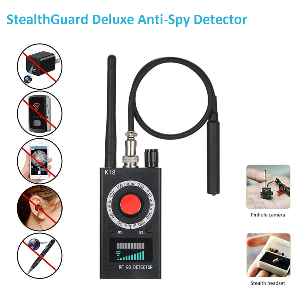 The StealthGuard Deluxe Anti-Spy Detector gives you peace of mind that your privacy is protected!